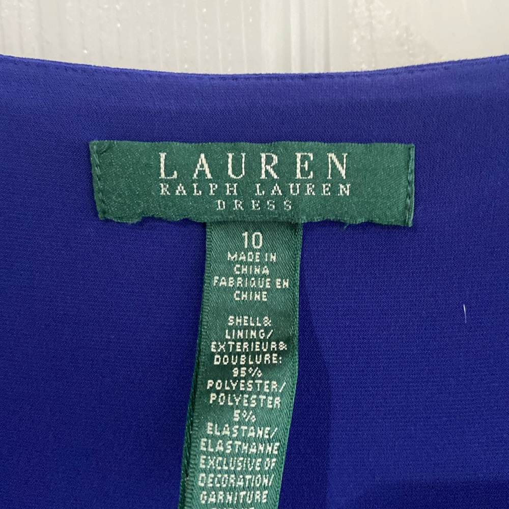 Ralph Lauren blue coctel dress size 10